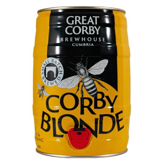 Great Corby Brewhouse, Corby Blonde, mini-keg