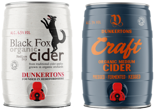 Dunkertons Craft & Black Fox 5l partykegs 600