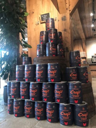 Dunkertons Craft Cider partykeg stack shop 600