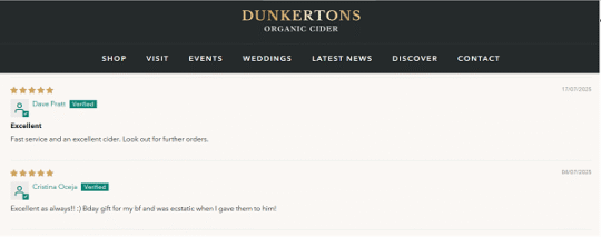 Dunkertons organic cider partykeg reviews 600